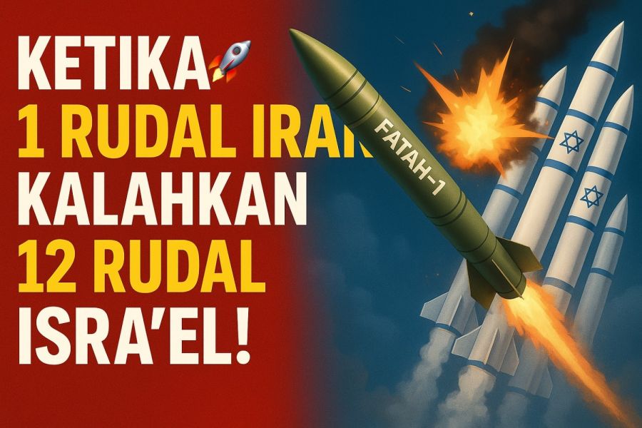 1 Rudal Iran Lumpuhkan 12 Rudal Intersep Israel: Analisis Kecanggihan Teknologi & Efisiensi Ekonomi