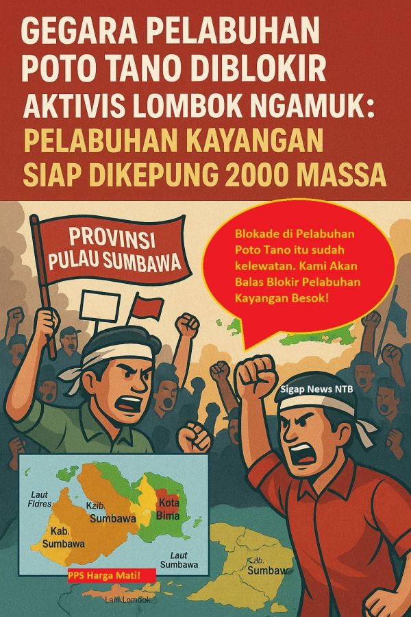 Aktivis Lombok Bersatu di Pelabuhan Kayangan: 2.000 Massa Siap Turun Sabtu Besok