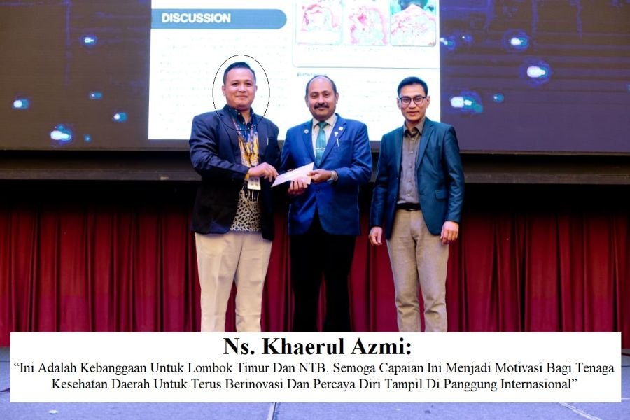 Anak Lotim Harumkan Nama Indonesia, Ns. Khaerul Azmi Raih Juara 2 E-Poster Internasional di Malaysia