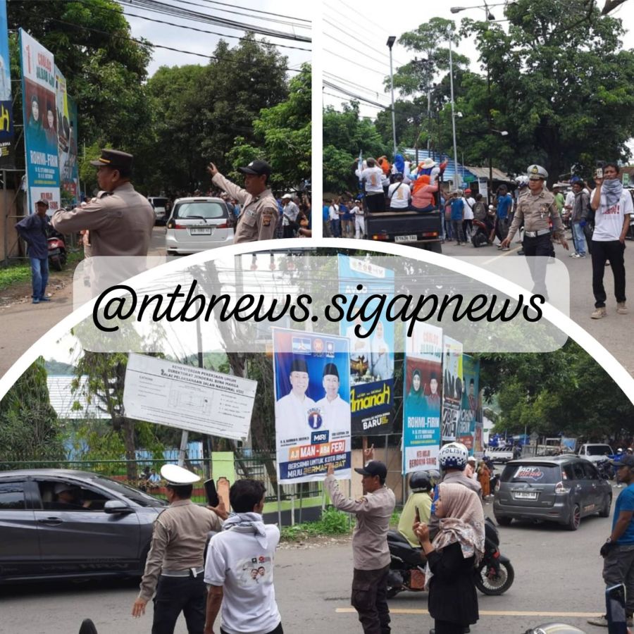 Antusiasme Kampanye Terjaga, Lalu Lintas Tetap Tertib: Dedikasi Satgas Polres Bima Kota