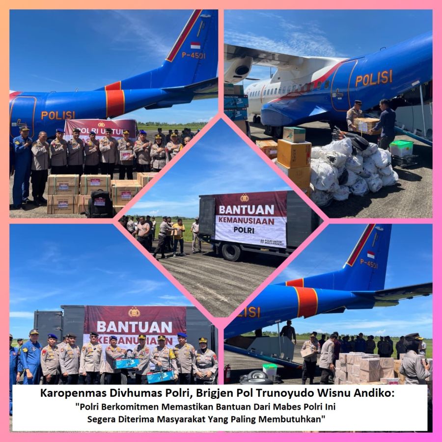 Bantuan Logistik Mabes Polri Tiba di Sumbar, Ini Daftar Daerah Prioritas Penerimanya