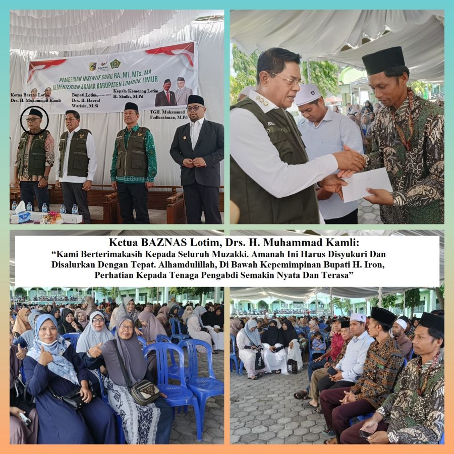 Bupati Lotim Prioritaskan Rp 300RB Untuk Kesejahteraan Guru Madrasah, Dibandingkan Bangun Jembatan