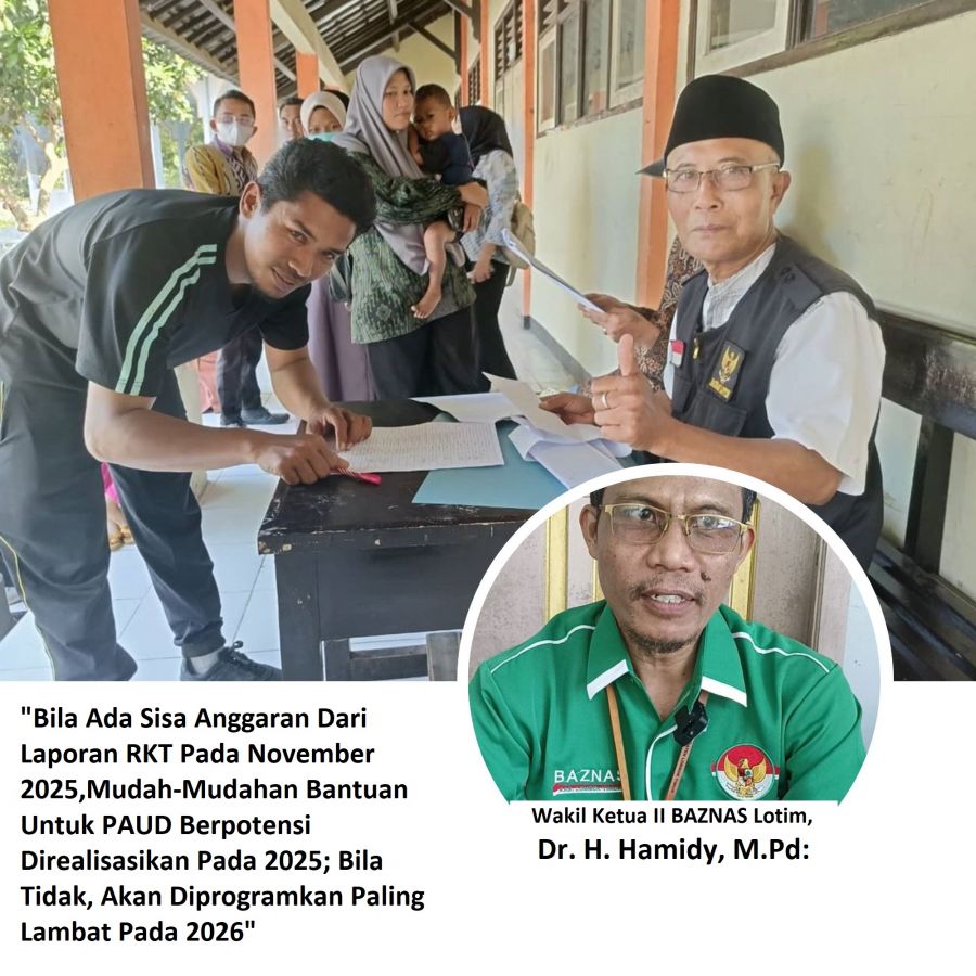 BAZNAS Lotim Klarifikasi: Program Insentif Guru Dilaksanakan Bertahap, PAUD Akan Diakomodir