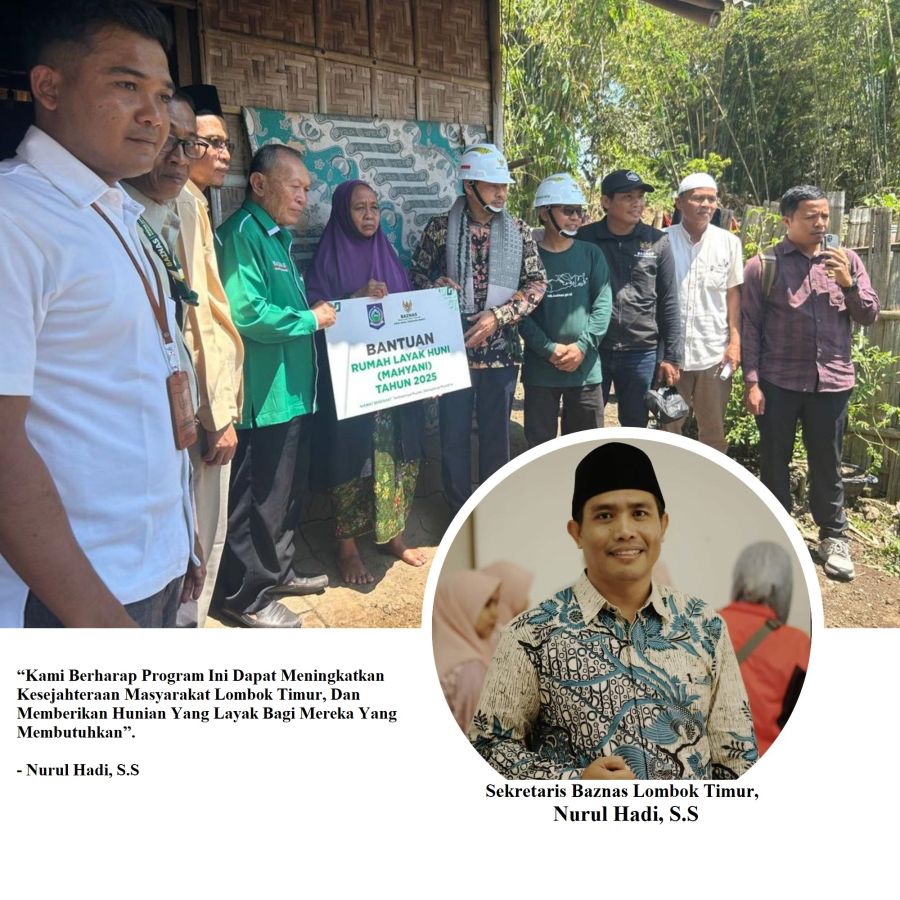 Baznas Lotim Targetkan Realisasi 50 Rumah Layak Huni Tahun 2025, Pemdes Embung Kandong Apresiasi
