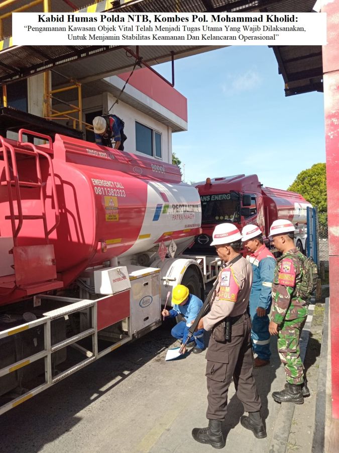 BBM Aman! Polda NTB Perketat Pengamanan Objek Vital di Integrated Terminal Pertamina Ampenan