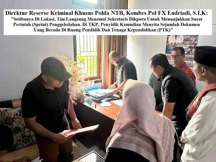 Bongkar Pungli di Bima: Ditkrimsus Polda NTB Geledah Dinas Pendidikan dan Olahraga