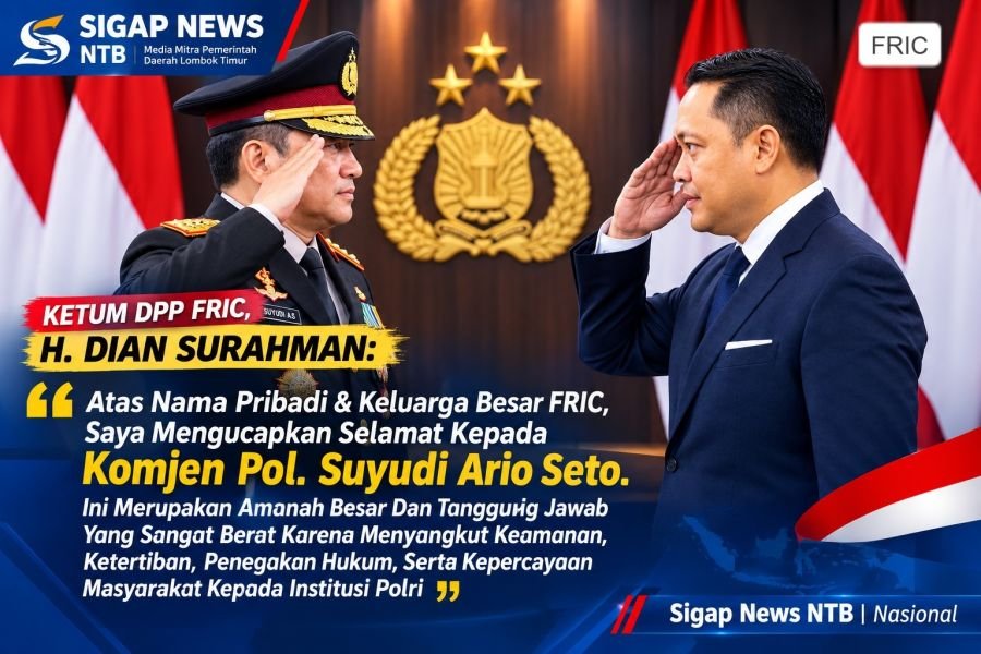 Breaking News! Komjen Pol Suyudi: Dari Kepala BNN Jadi Kapolri, Ketum FRIC Titip Pesan Inspiratif
