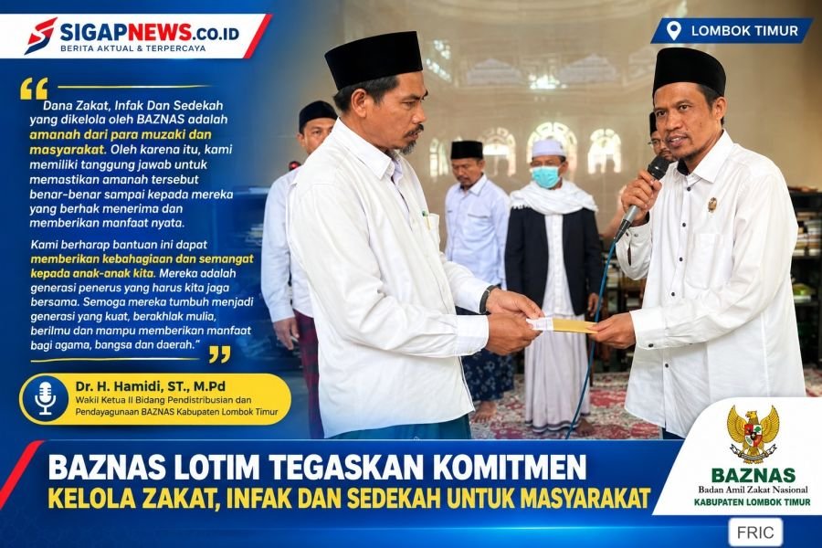 Bukan Sekadar Seremonial, BAZNAS Lotim Hadirkan Kepedulian Nyata untuk Anak Yatim di Suralaga