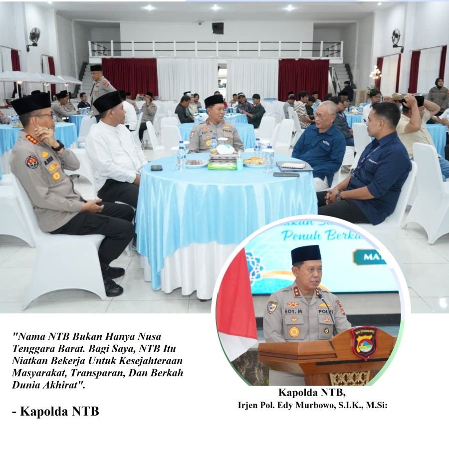 Ramadhan 1447 H: Buka Bersama Kapolda NTB, Pererat Sinergi Antara Insan Pers dengan Kepolisian
