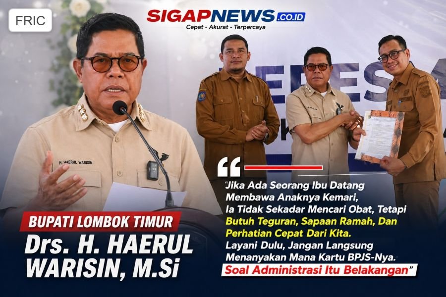 Bupati Lotim Resmikan Puskesmas Sakra Timur Senilai Rp 12 M, Tekankan Administrasi Bukan Halangan