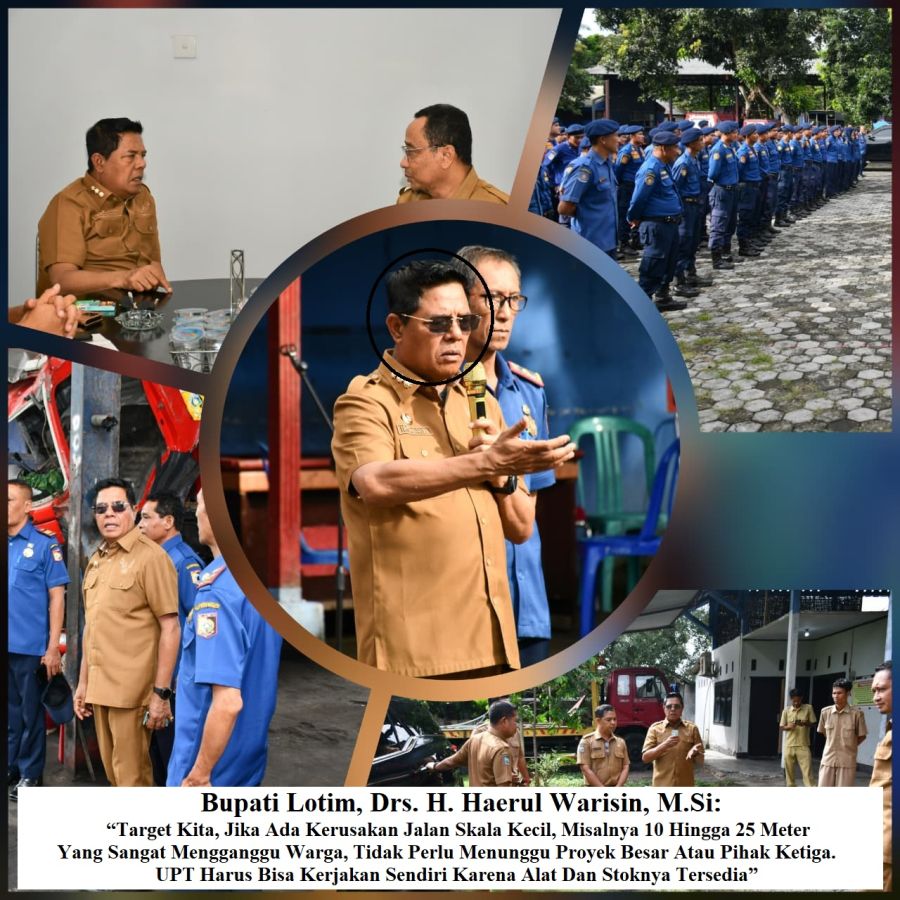 Bupati Lotim Sidak 2 Lokasi: Aset UPT. PUPR Akan Dievaluasi & Damkarmat Diminta Jadi Rescuer Siaga