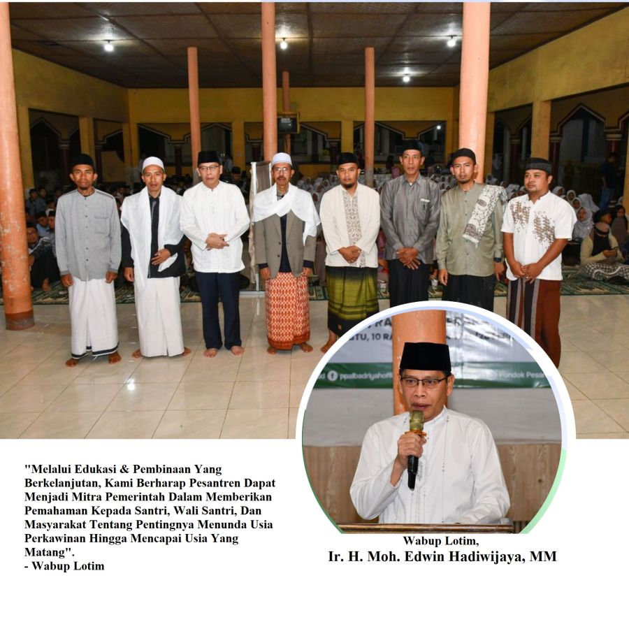 Cegah Stunting, Pemda Lotim & Ponpes Bersinergi: Santri Diajak Jadi Garda Pencegah Perkawinan Anak