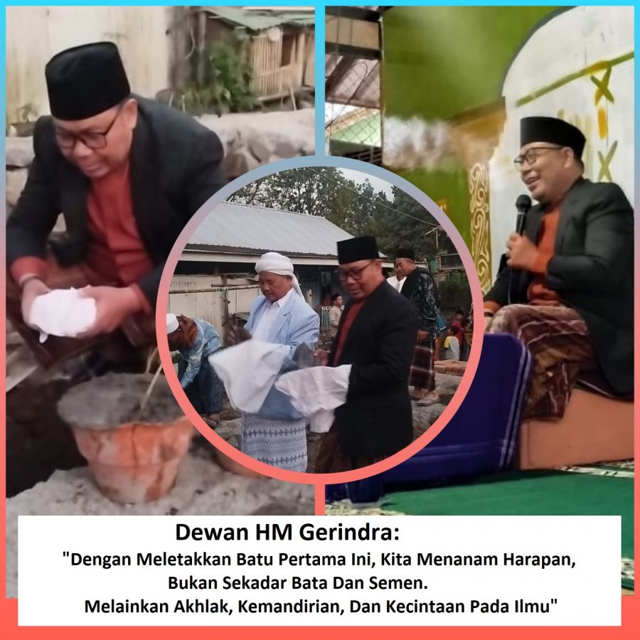 Dewan HM Gerindra Berikan Dukungan Nyata pada Ponpes Baitul Izzah, Kades Sembalun Bumbung Apresiasi