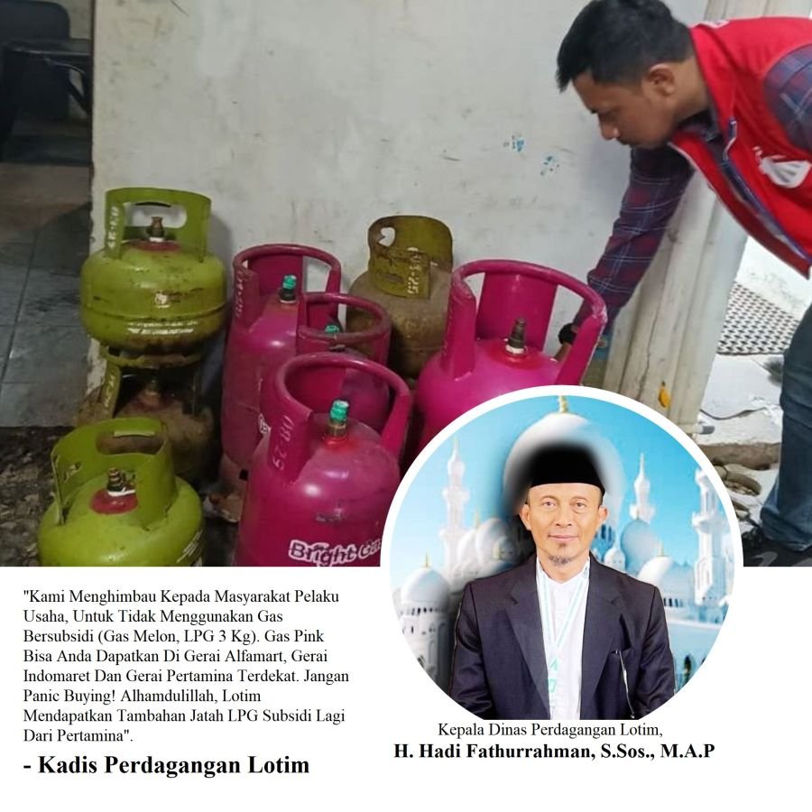 Disdag, SatpolPP & Pertamina Sidak Gas Melon di Lotim: Pastikan Subsidi Tepat Sasaran Lewat Trade In