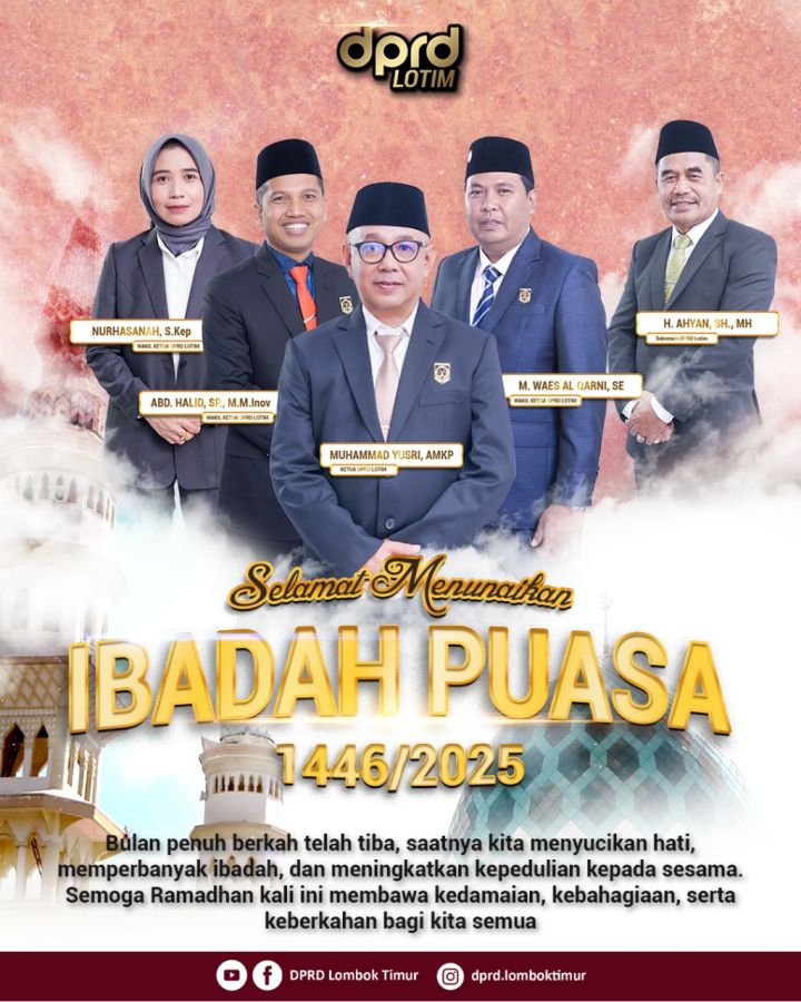 DPRD Lotim Sampaikan Ucapan Puasa dengan Semangat Kepemimpinan yang Menginspirasi