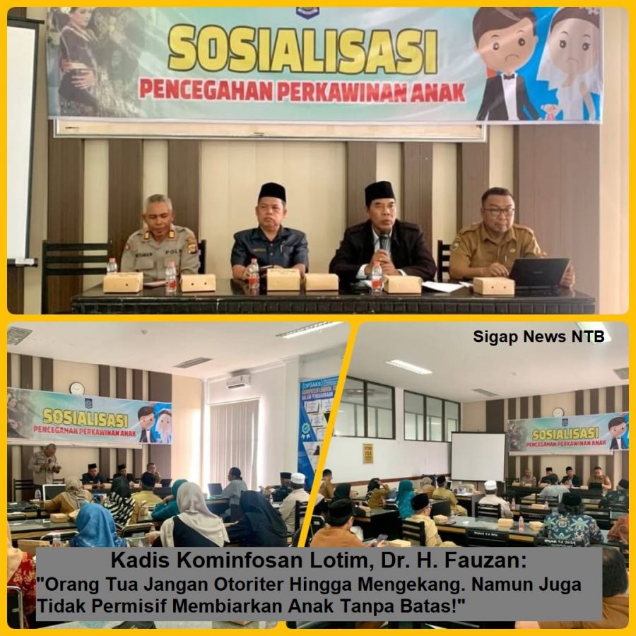 Dr. H. Fauzan Tambahkan Materi Pola Asuh Demokratis dalam Sosialisasi Pencegahan Perkawinan Anak