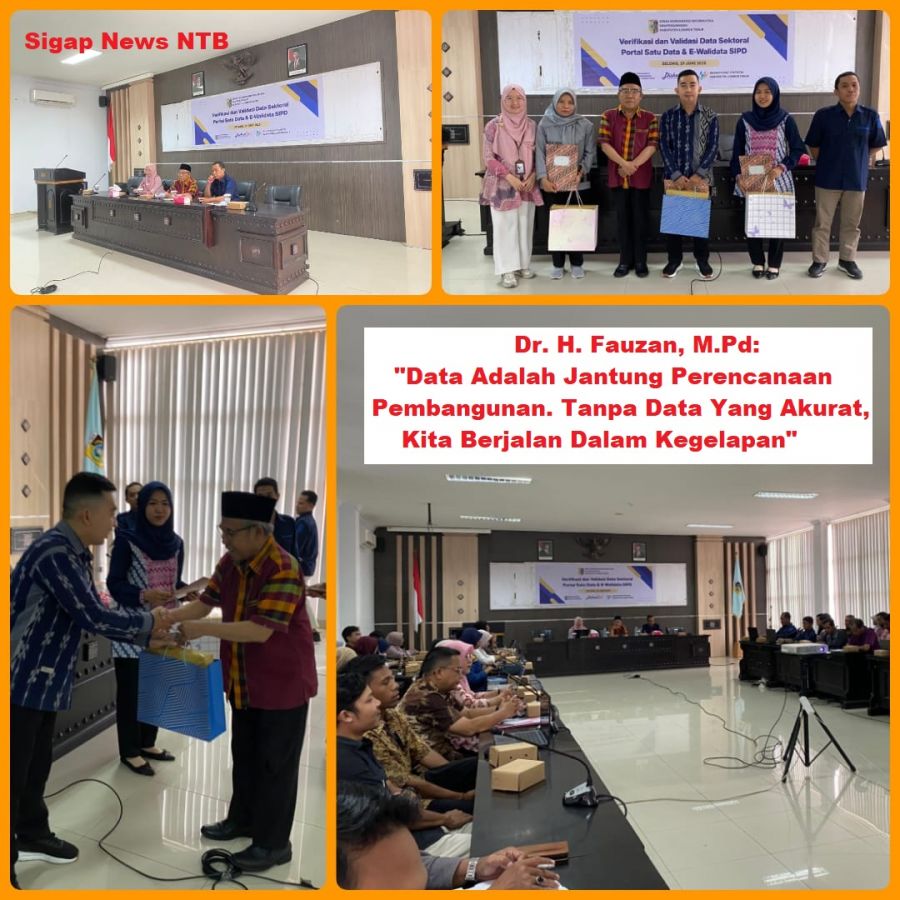 Fantastis! Dedikasi Dr. H. Fauzan, M.Pd Mentransformasi Data Pemda Lotim di Forum Satu Data 2025