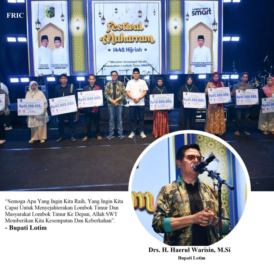 Festival Muharram 1448 H Berakhir, Bupati Lotim Gaungkan Semangat Hijrah untuk Wujudkan Daerah SMART