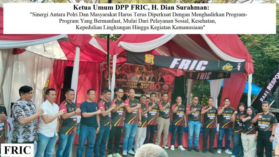 Gebyar FRIC HUT Bhayangkara ke-80: Perkuat Sinergi Polri dan Masyarakat Lewat Aksi Nyata