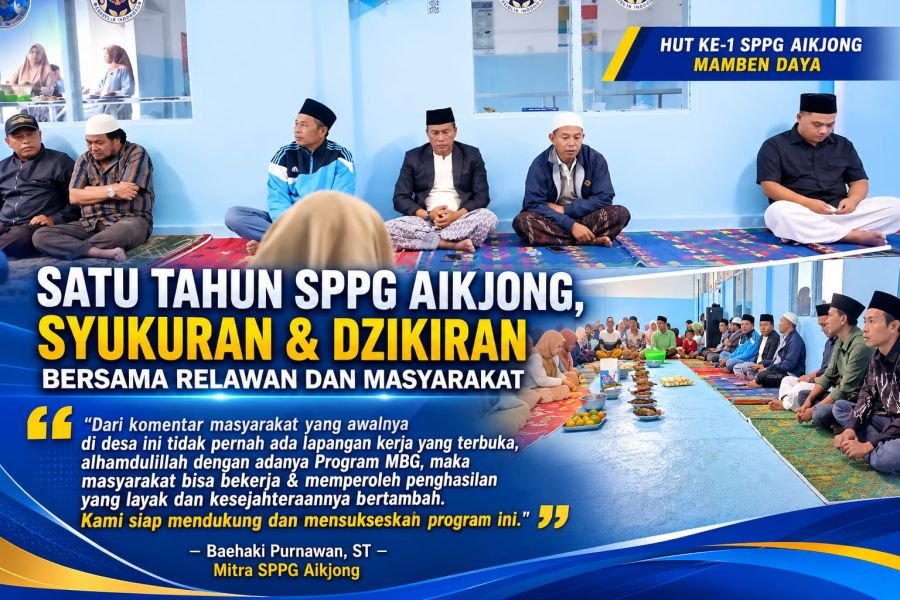 HUT ke-1 SPPG Aik Jong Mamben Daya: Dapur MBG Pertama di Wanasaba & Pengabdian Nyata Mitra Baehaki