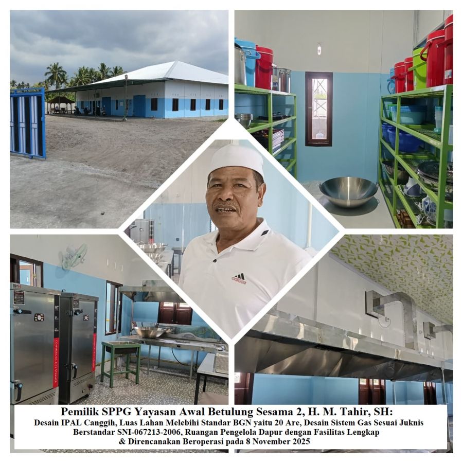 Ini Dapur MBG yang Dipuji Keponakan Presiden Prabowo, saat Melakukan Survei Lapangan BGN di Lotim