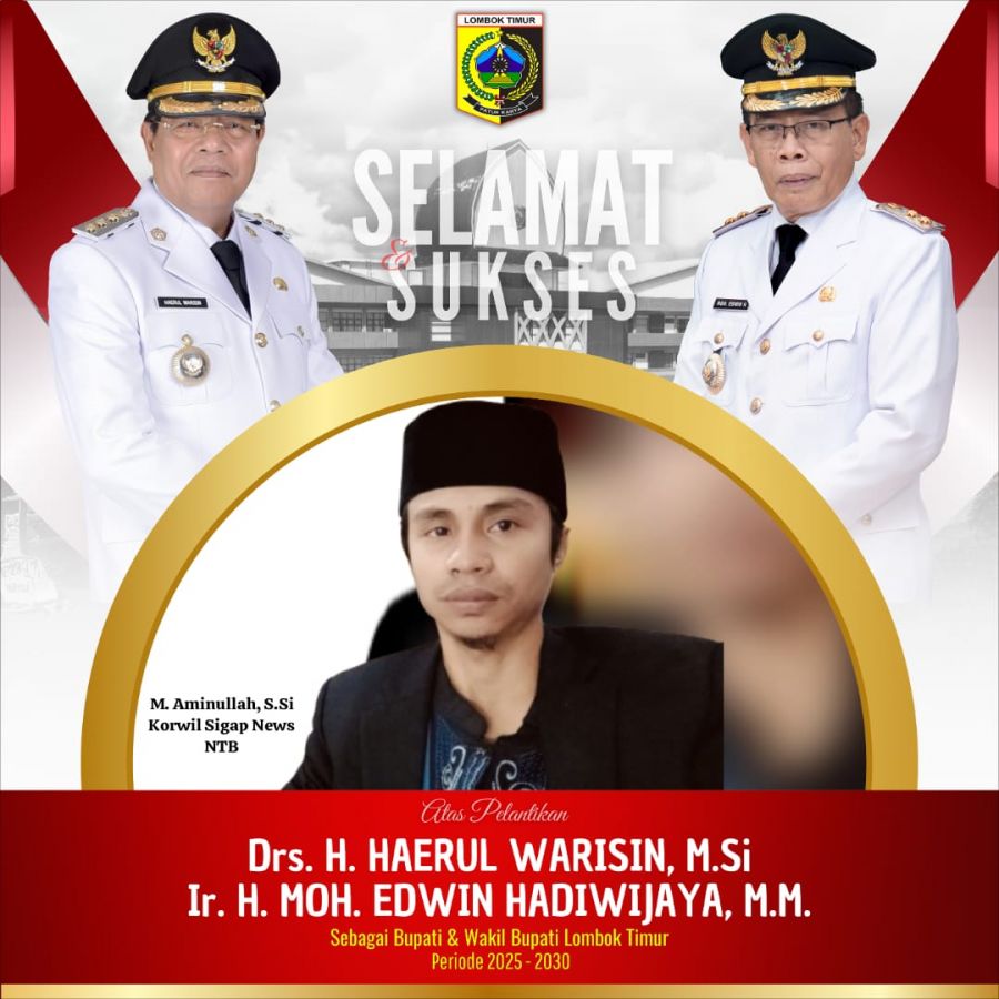 Dua Pilar Kebangkitan: Iron-Edwin Resmi Pimpin Lombok Timur Menuju Era Emas 2025-2030