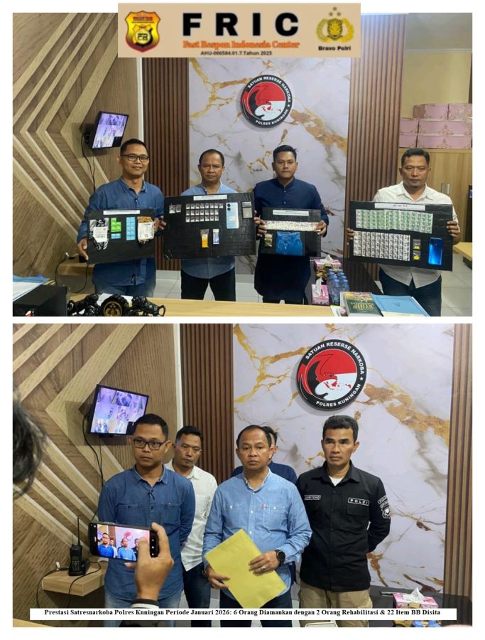 Januari 2026: Satresnarkoba Polres Kuningan Ungkap 4 Kasus Narkoba, Bahkan Kadus Terbukti Tersangka