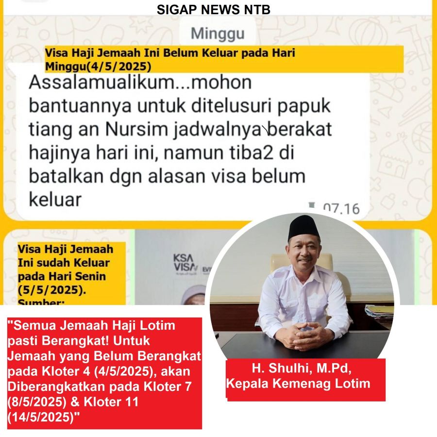 Predikat Sukses Haji Lotim 2025: Sinergi Kemenag, Pemkab, Dikes & Imigrasi jadi Kunci