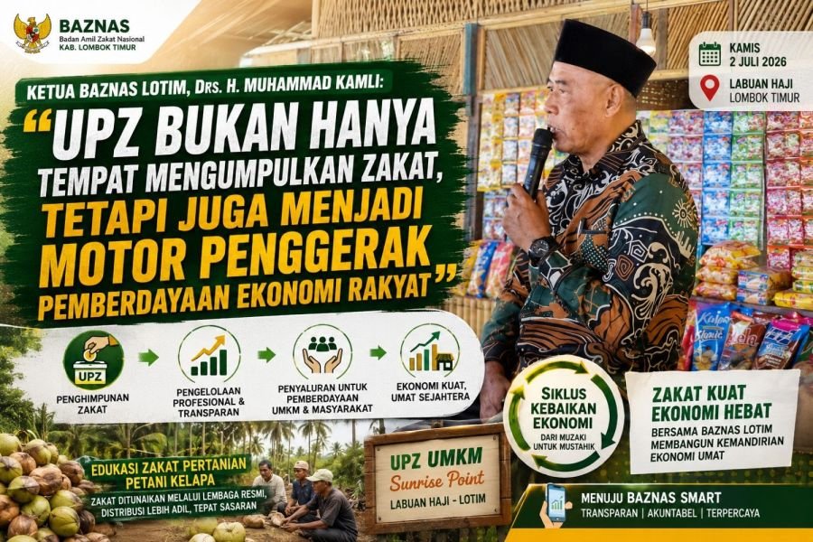 Jemput Potensi Sektor Informal, BAZNAS Lotim Bentuk UPZ Sunrise Point & Edukasi Zakat Kelapa