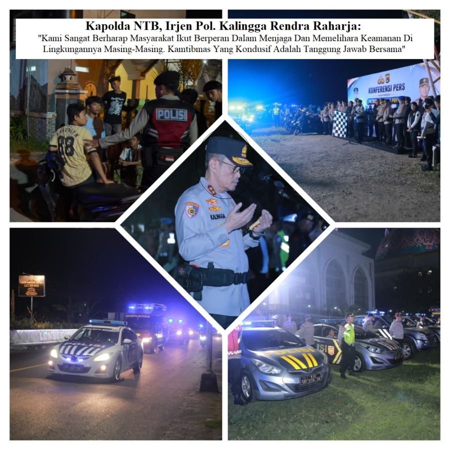 Kapolda NTB Pimpin Patroli Rinjani Presisi, 868 Personel Dikerahkan di Titik Rawan Kamtibmas