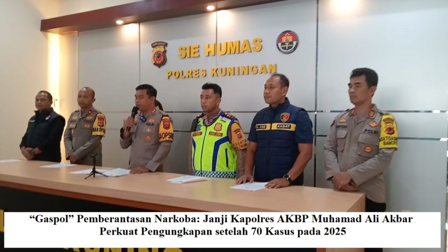 Kapolres Kuningan Paparkan Capaian 2025: Lakalantas Turun Drastis, Dapur MBG Polres Jadi Teladan