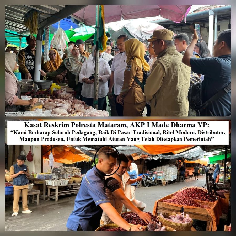 Kasat AKP I Made Dharma YP Dampingi Satgas Saber Pangan NTB, Pastikan Bapokting Aman Jelang Ramadhan