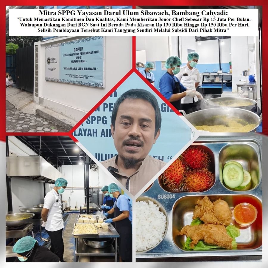 Keren! Mitra SPPG Ini Rela Bayar Chef Rp 15 Juta/Bulan, Demi Jaga Kualitas MBG Untuk 1.528 PM