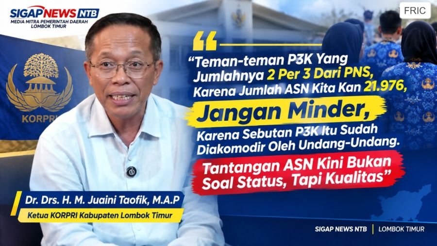 Ketua KORPRI Lotim Semangati ASN P3K, Soroti Guru & Bidan Agar Semakin Adaptif