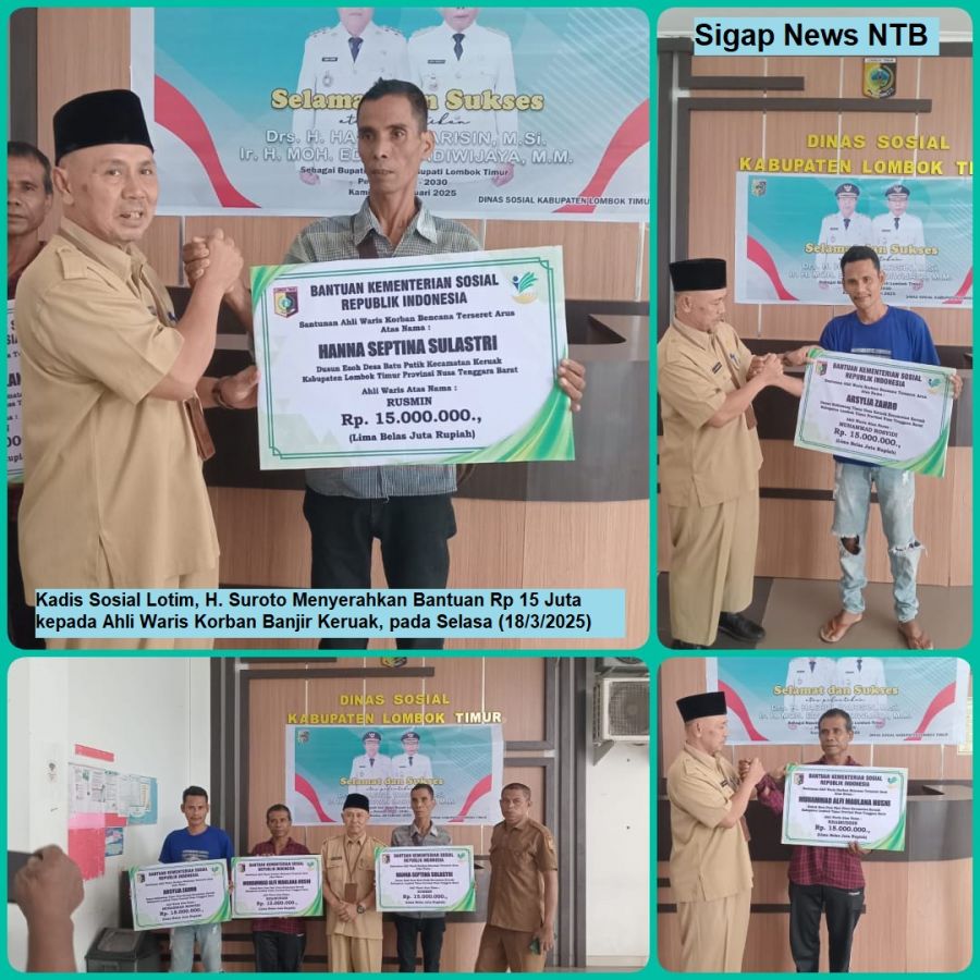 Kisah Inspiratif di Balik Banjir: Kadis Sosial H. Suroto Berikan Harapan Baru Lewat Bantuan Rp 15 Jt