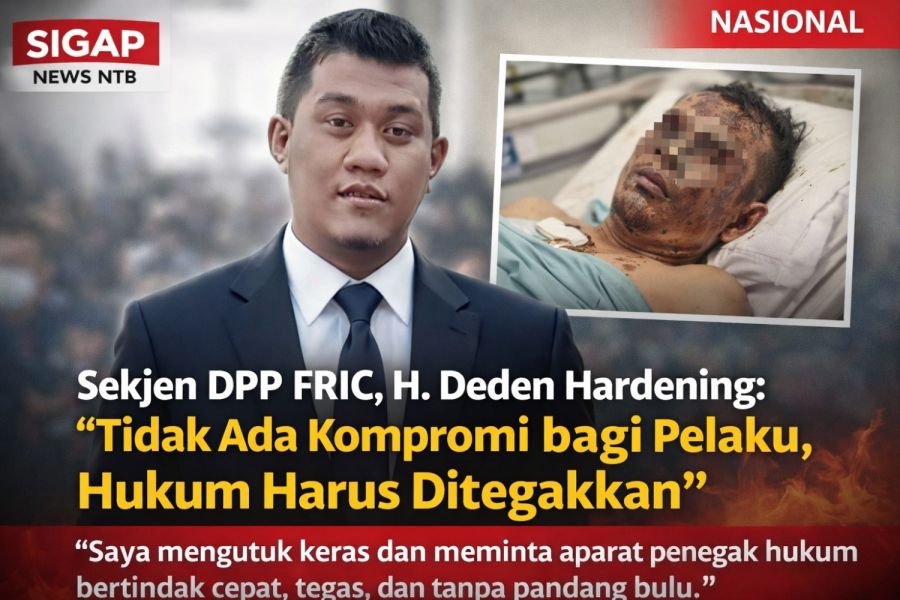 Kutukan Keras Sekjen DPP FRIC atas Aksi Biadab Penyiraman Air Keras di Bekasi