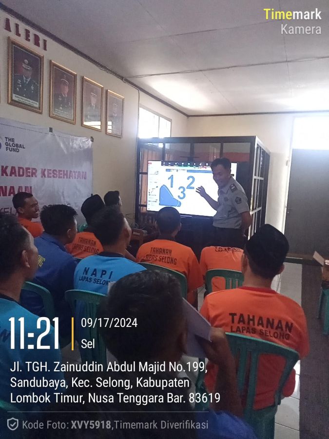 Lapas Selong Bentuk Kader Kesehatan: 27 Warga Binaan Siap Jadi Garda Pencegahan Penyakit Menular