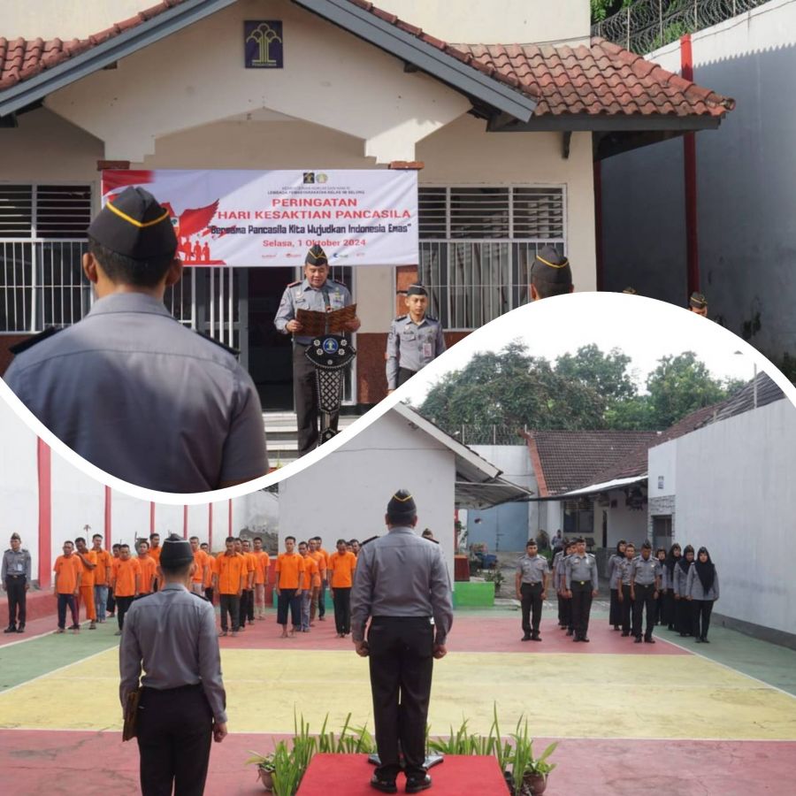 Lapas Selong Gelar Upacara Hari Kesaktian Pancasila, Tegaskan Pancasila sebagai Pilar Utama Negara