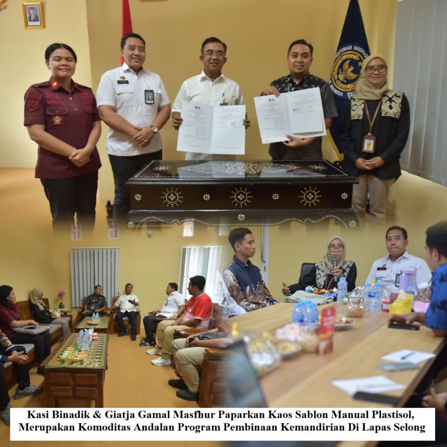 Lapas Selong Ikuti Penandatanganan PKS dengan NTB Mall dan Pelatihan Pemasaran Produk Warga Binaan