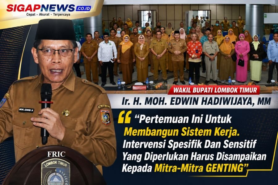 Lombok Timur Jadi Barometer Penanganan Stunting NTB, Program GENTING Capai 81% atau 11.610 KK