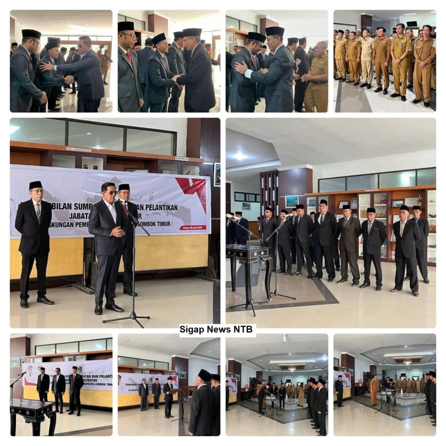 Lombok Timur Menyongsong Jejak Langkah Baru: Pelantikan Pejabat Struktural Warnai Lobi Kantor Bupati