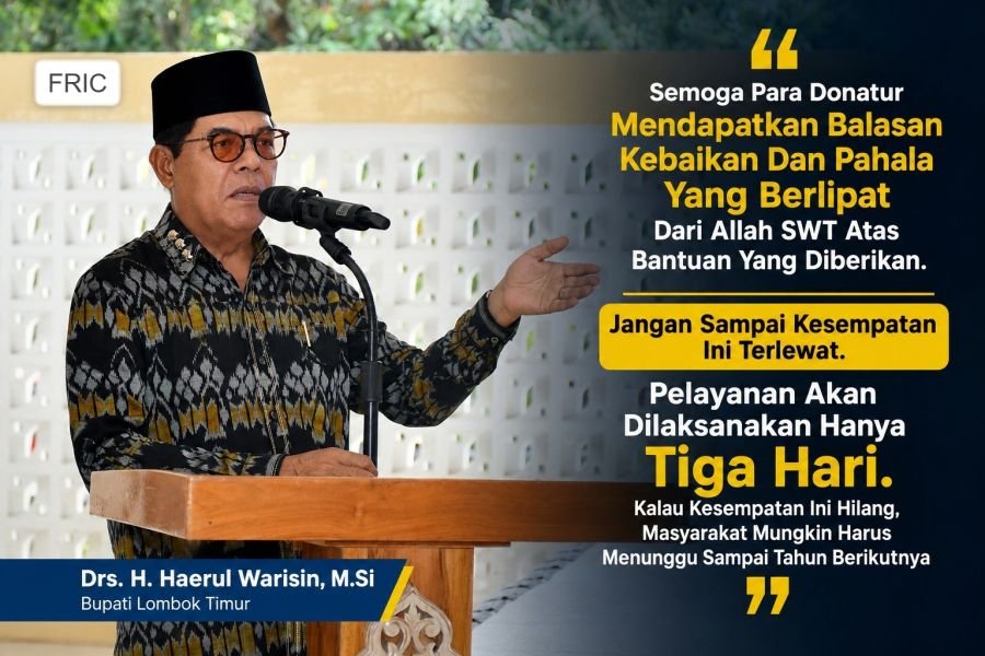 Lotim Dapat 500 Kuota Pengobatan Mata Gratis Senilai Rp 2,7 Juta, Segera Periksa di Pendopo Bupati