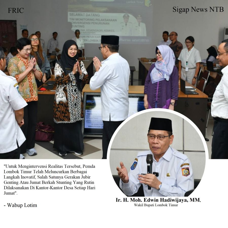 Lotim Jadi Sorotan Nasional, Bank Dunia hingga Kemendagri Turun Langsung Kawal Perang Lawan Stunting