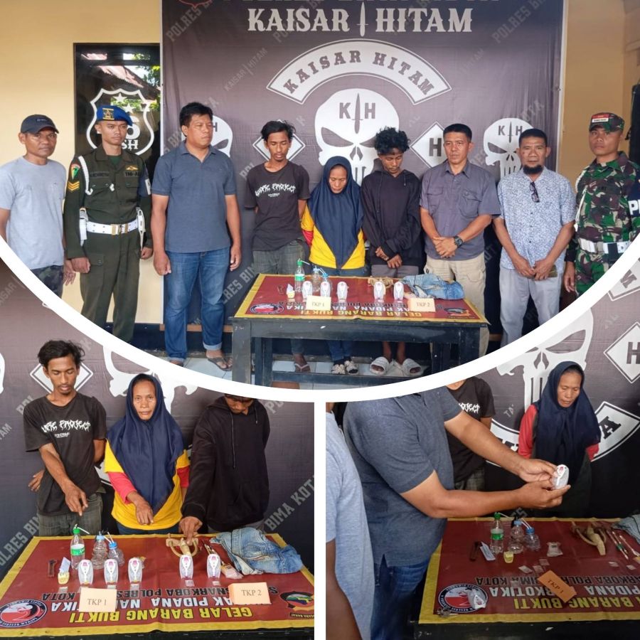 Miris! Ibu Berusia 47 Tahun dan Dua Pemuda Asal Bima Ini Ditangkap Akibat Membawa Narkoba