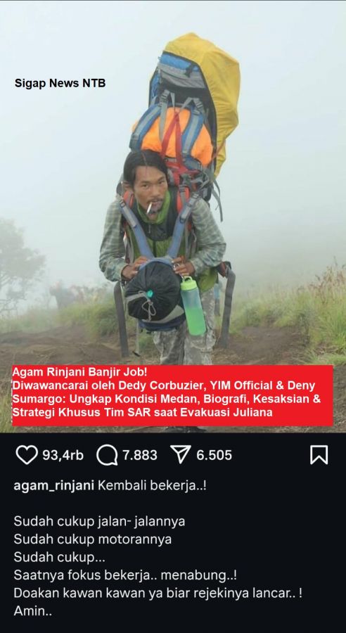 Misteri di Balik Evakuasi Juliana: Ringkasan Wawancara Khusus Agam Rinjani dengan 3 Channel YouTube