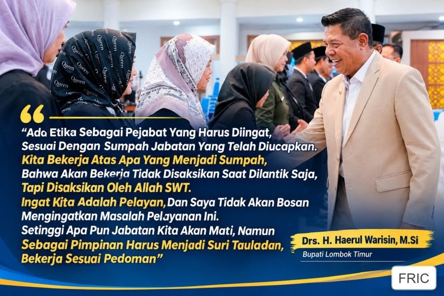 Pemda Lotim Rotasi 21 Pejabat! Ex Kadis Dukcapil, Parihin, S.Sos., M.A.P Kini Jabat Inspektur Daerah
