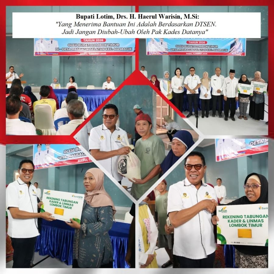 Pemda Lotim Siap Salurkan 198.776 Paket Sembako, Desil 1 dan Desil 2 Jadi Prioritas Penerima