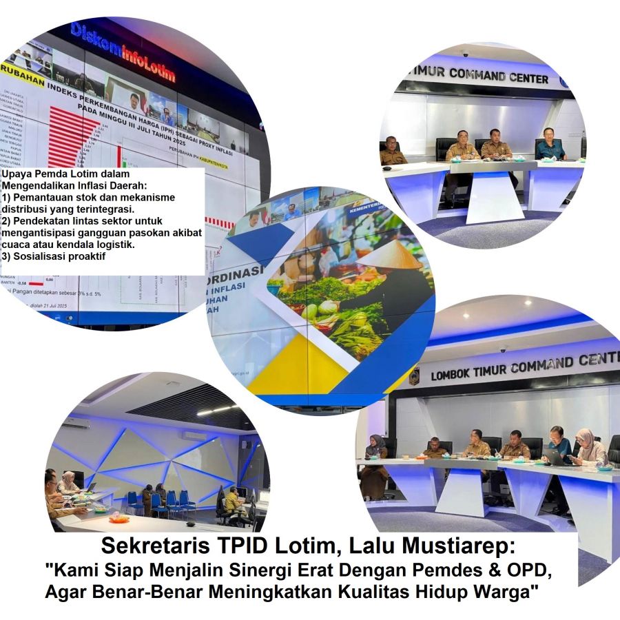 Pemkab Lotim: Bahas Inflasi Daerah Nomor 3 Se-NTB &  Siapkan Regulasi Dukungan Program 3 Juta Rumah