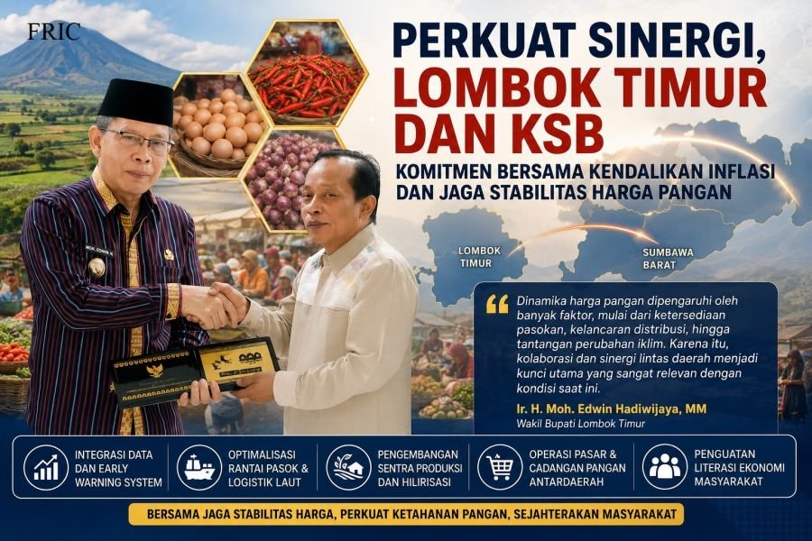 Pemkab Lotim dan KSB Perkuat Sinergi Pengendalian Inflasi Regional, Wabup Edwin Beri Pesan Khusus