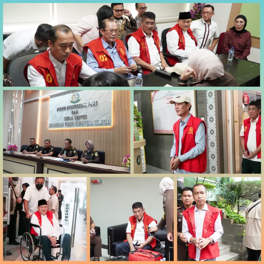 Penyerahan Tersangka dan BB (Tahap II) Perkara Dugaan Tipikor Pasar Cinde Palembang